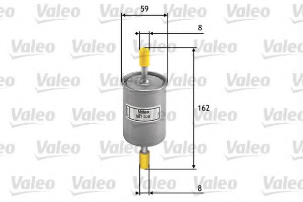 VALEO 587028 Fuel filter